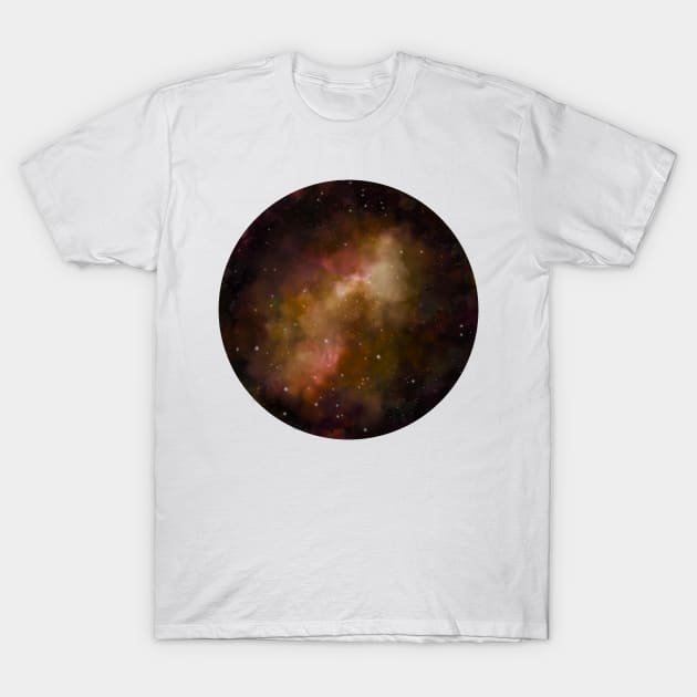 Orange galaxy T-Shirt by RosanneCreates